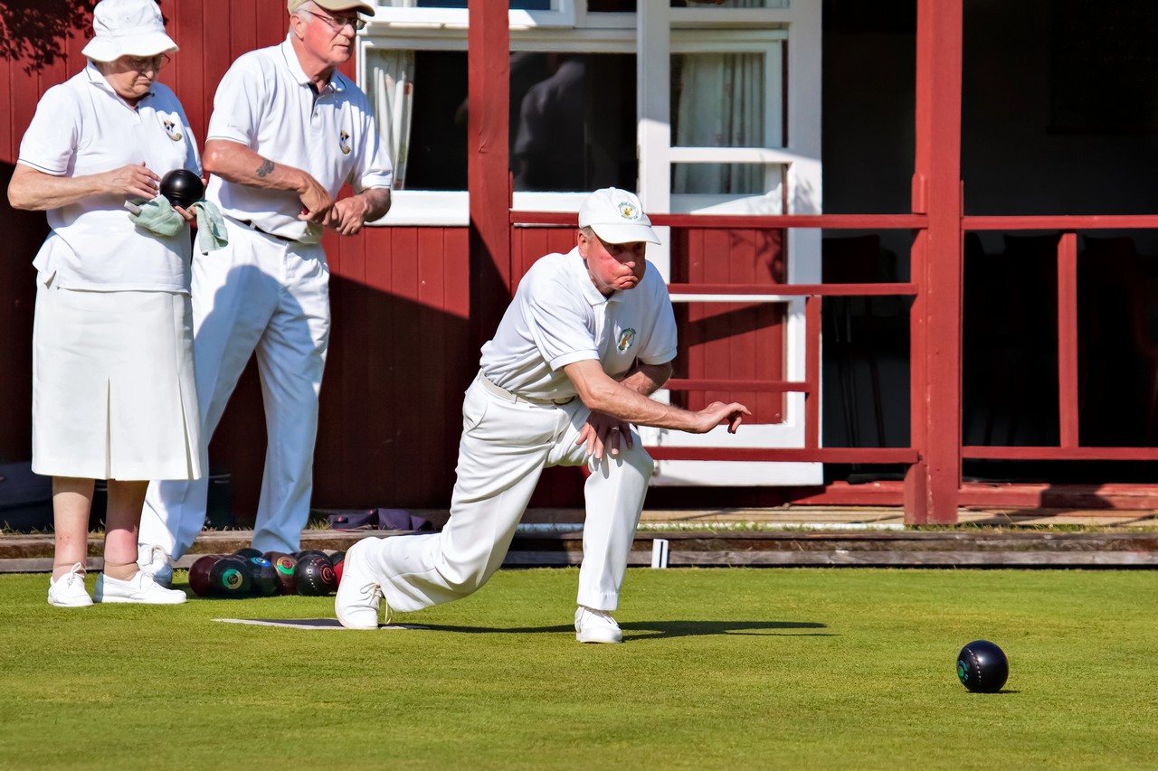 Lawn bowls players enjoying a social game at Palmwoods Community Club